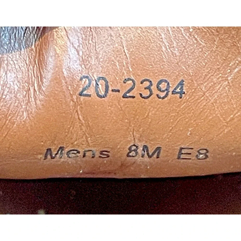 Mens Johnson & Murphy Tan Leather Kilt Tassel Mesh Toe Moccasin Loafers sz 8M